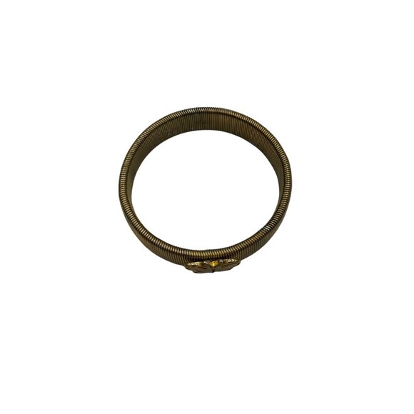 Gold Butterfly Stretch Cuff Bracelet - Picture 2 of 2